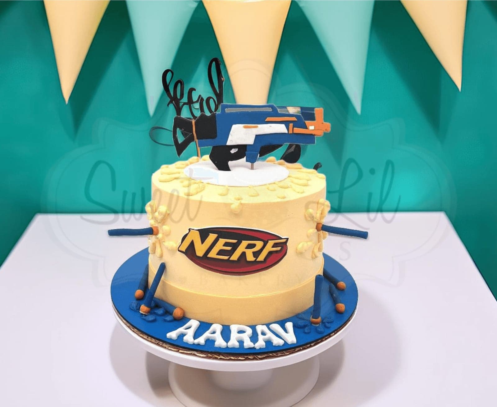 Nerf Toy Gun Birthday Cake