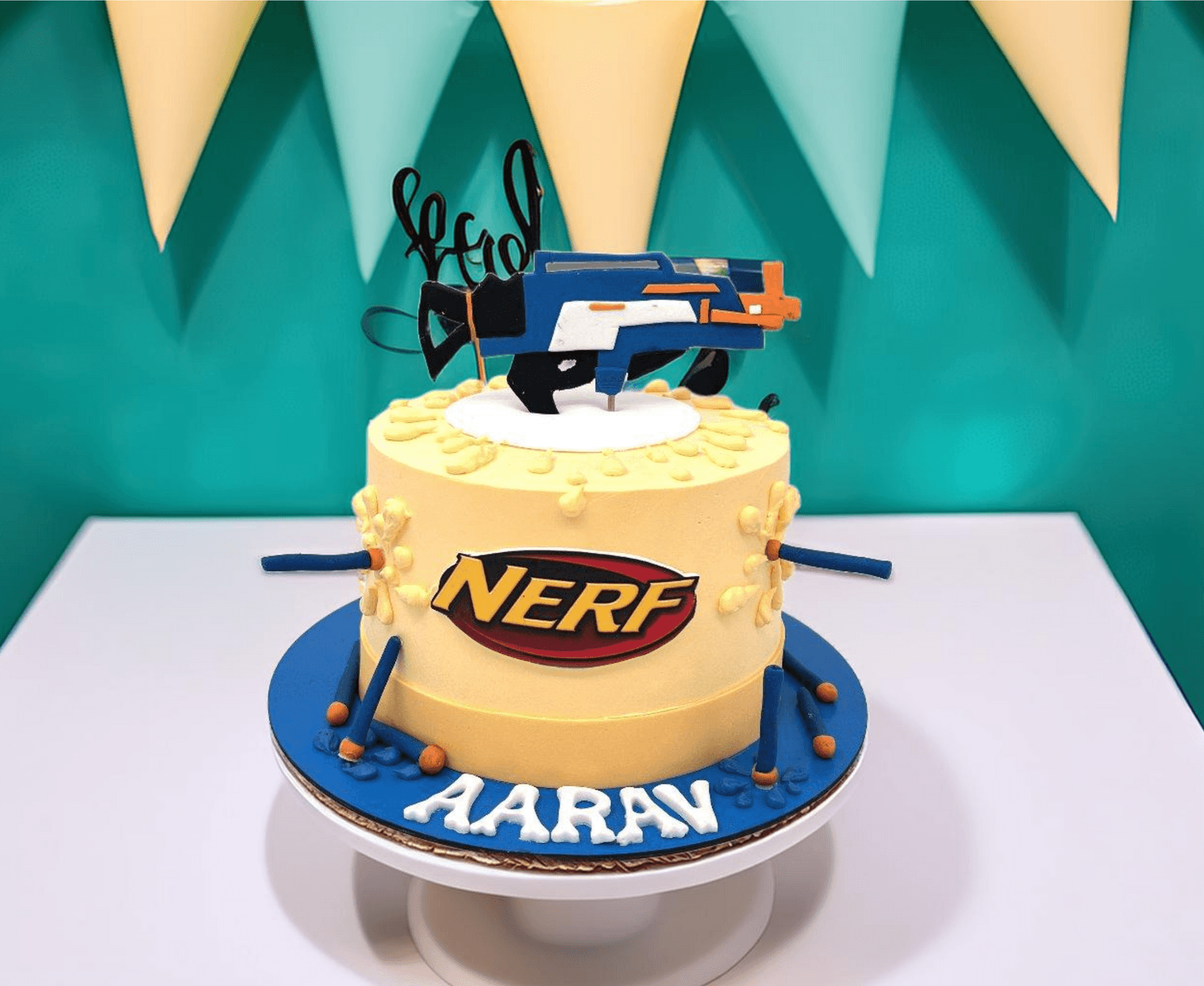 Nerf Toy Gun Birthday Cake