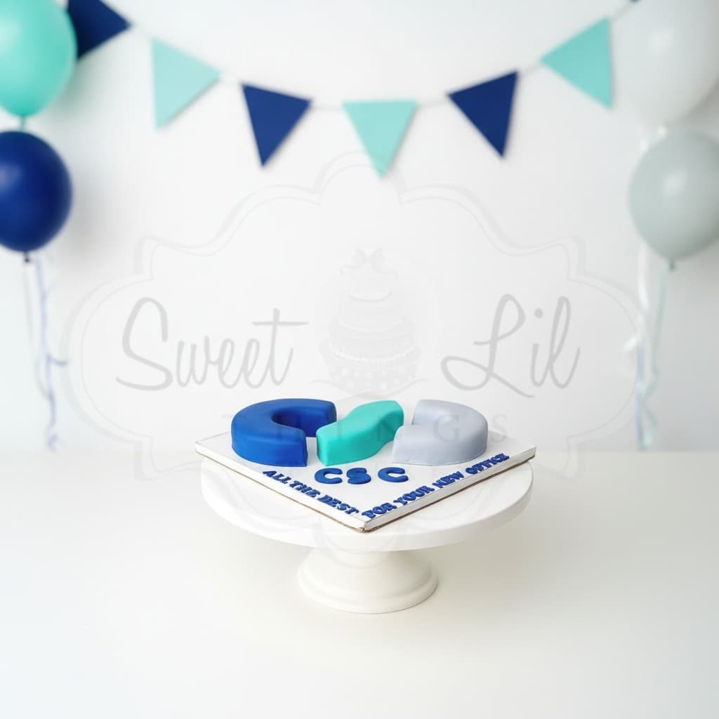 Office Logo Letter Cake