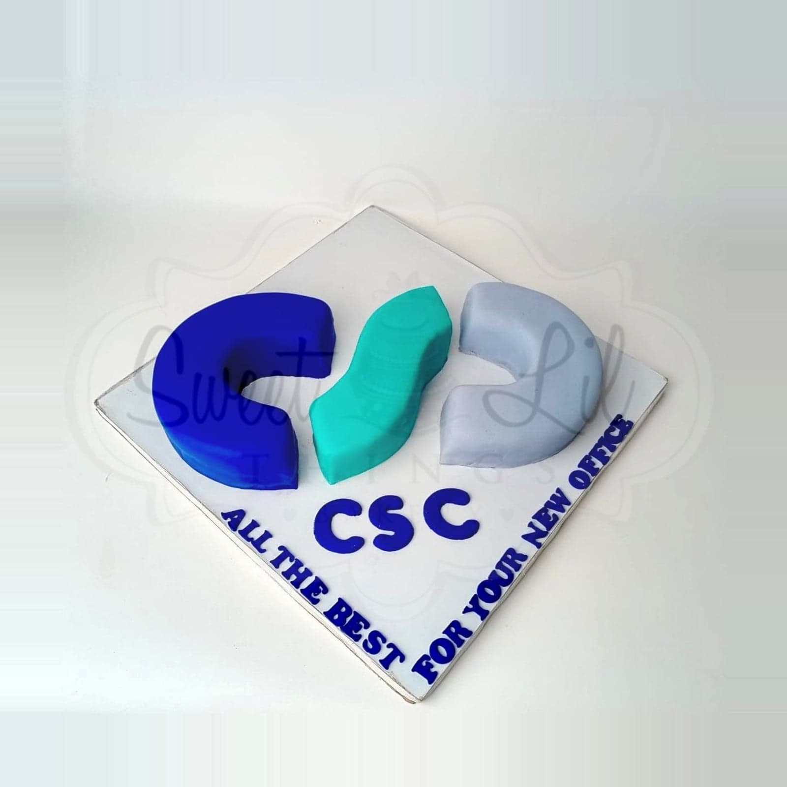 Office Logo Letter Cake photo 2