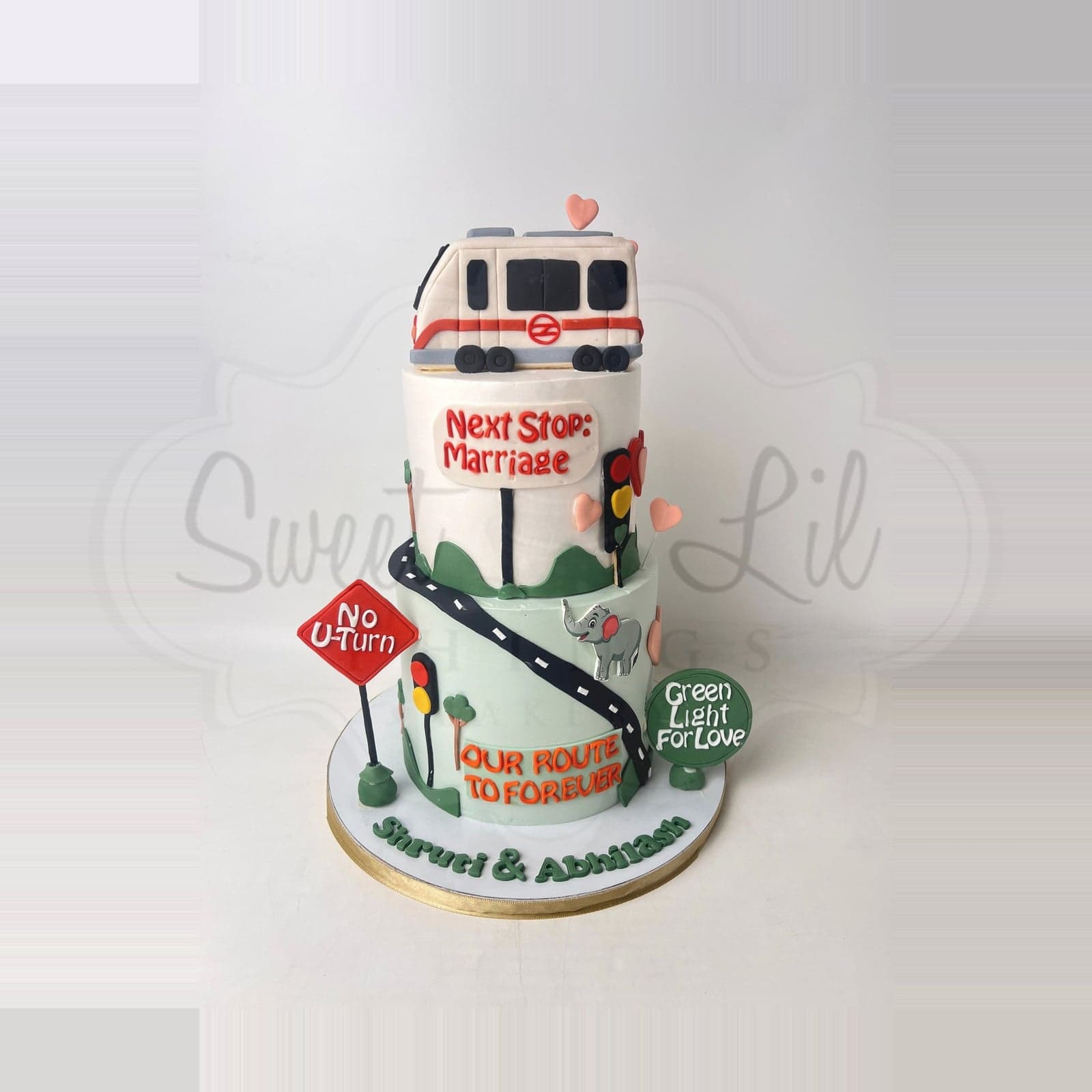 Next Stop Marriage Metro Cake photo 2