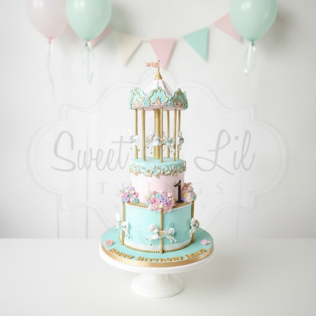 Carousel Birthday Cake