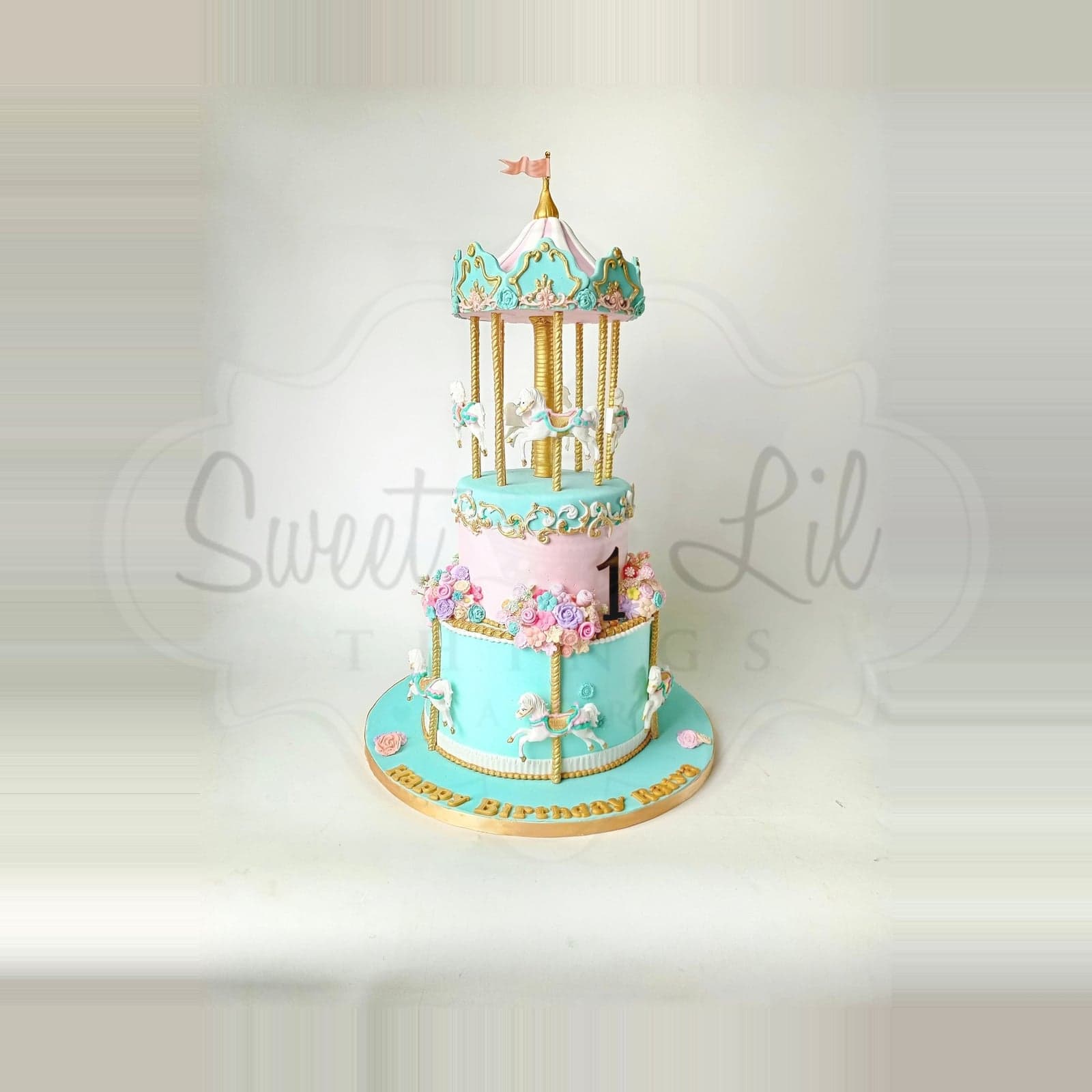Carousel Birthday Cake photo 3