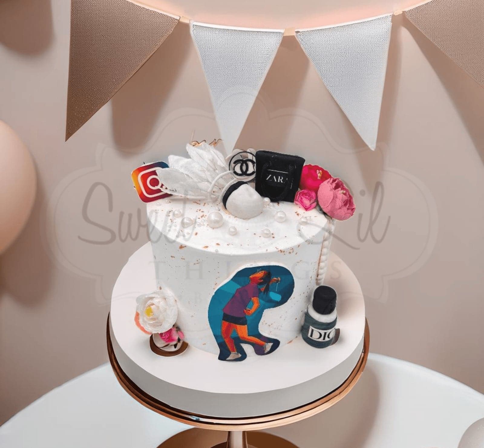 Personalized Birthday Cake for Wife