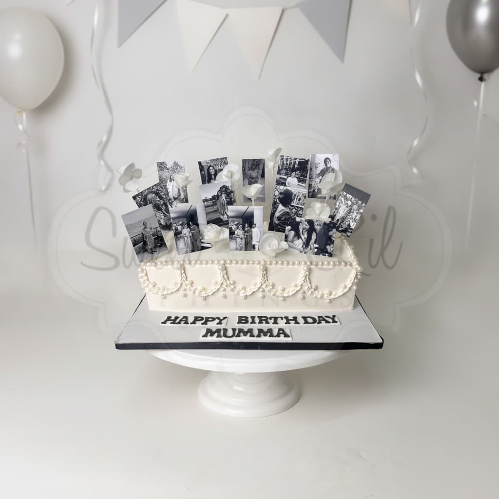Photo Memories Birthday Cake