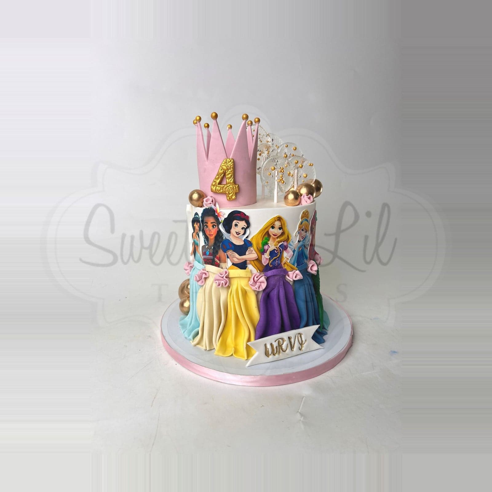 Princess theme Birthday Cake — Ruffle Gown
