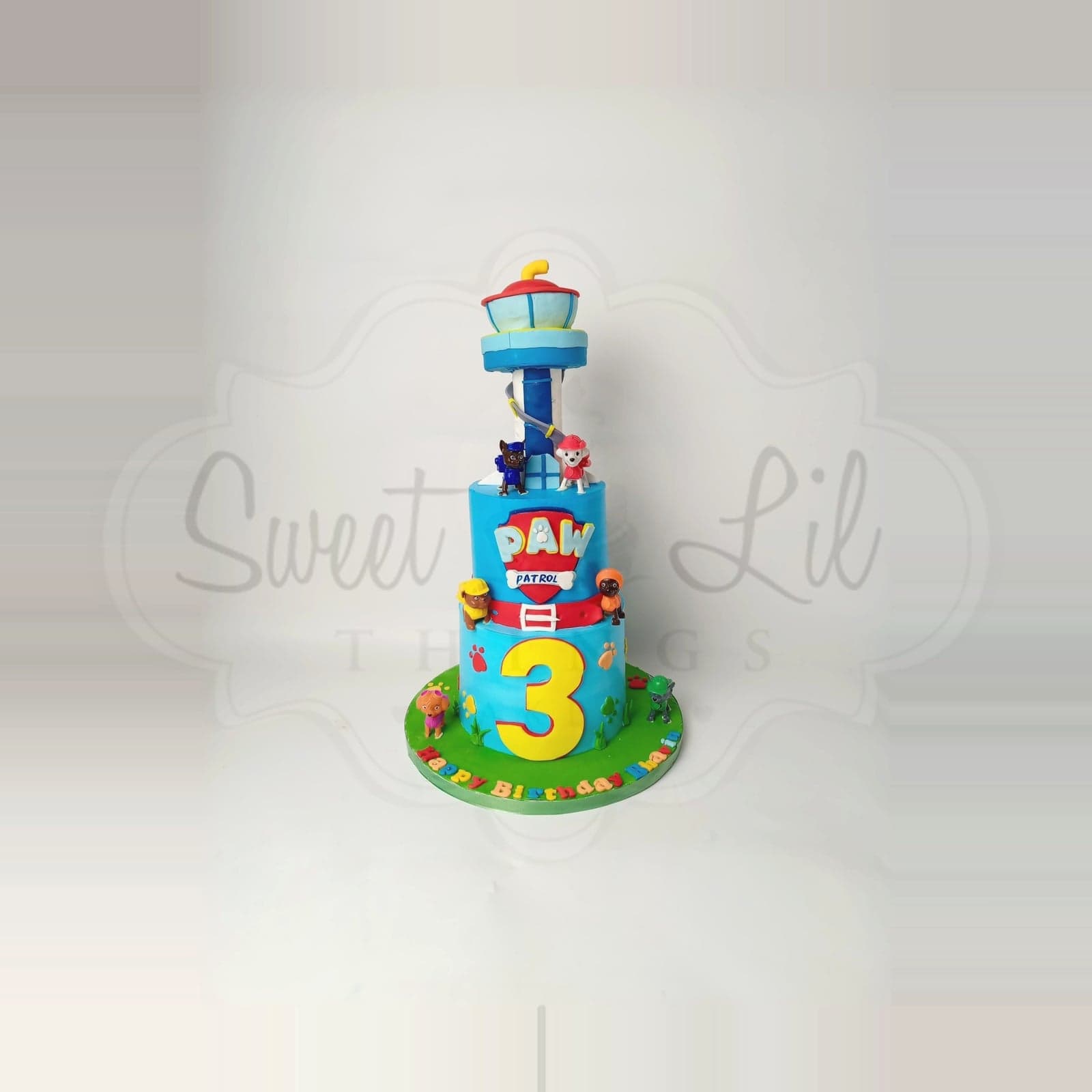Paw Patrol Birthday Cake — Rescue Pups Tower photo 2