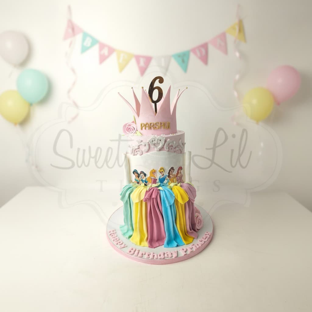 Princess theme Birthday Cake — Royal Crown