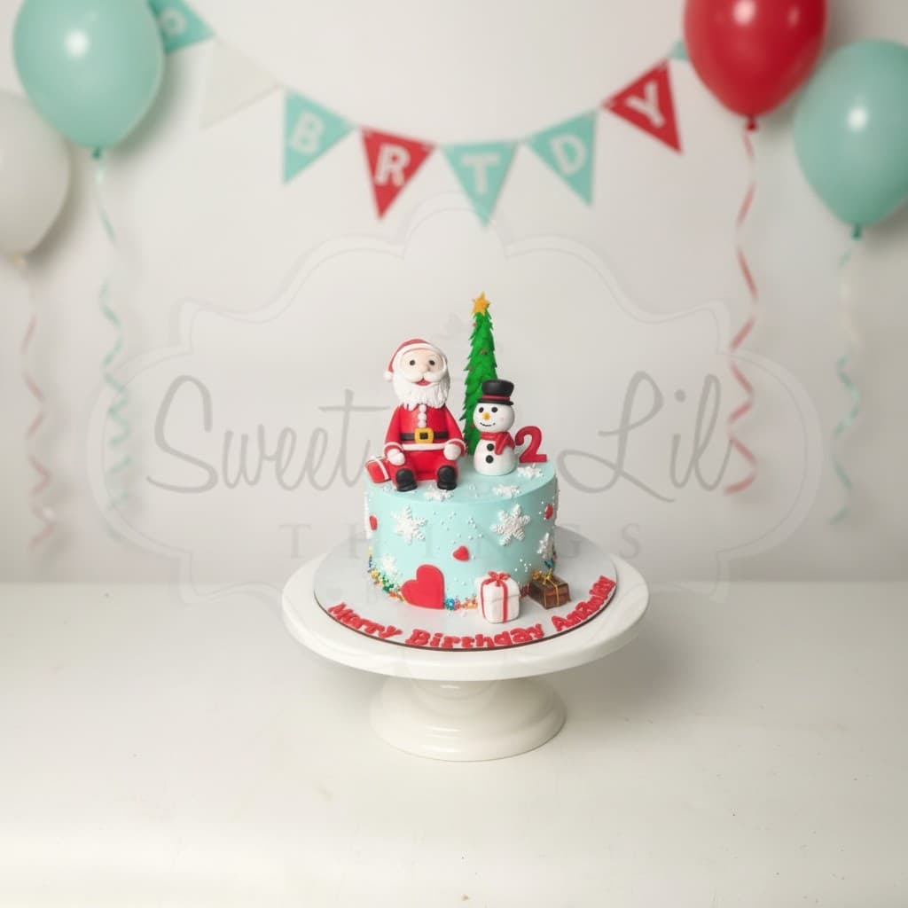 Christmas Theme birthday Cake