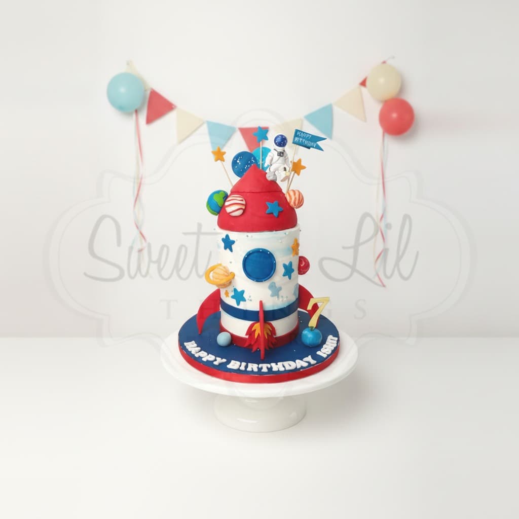 Space Rocket Birthday Cake