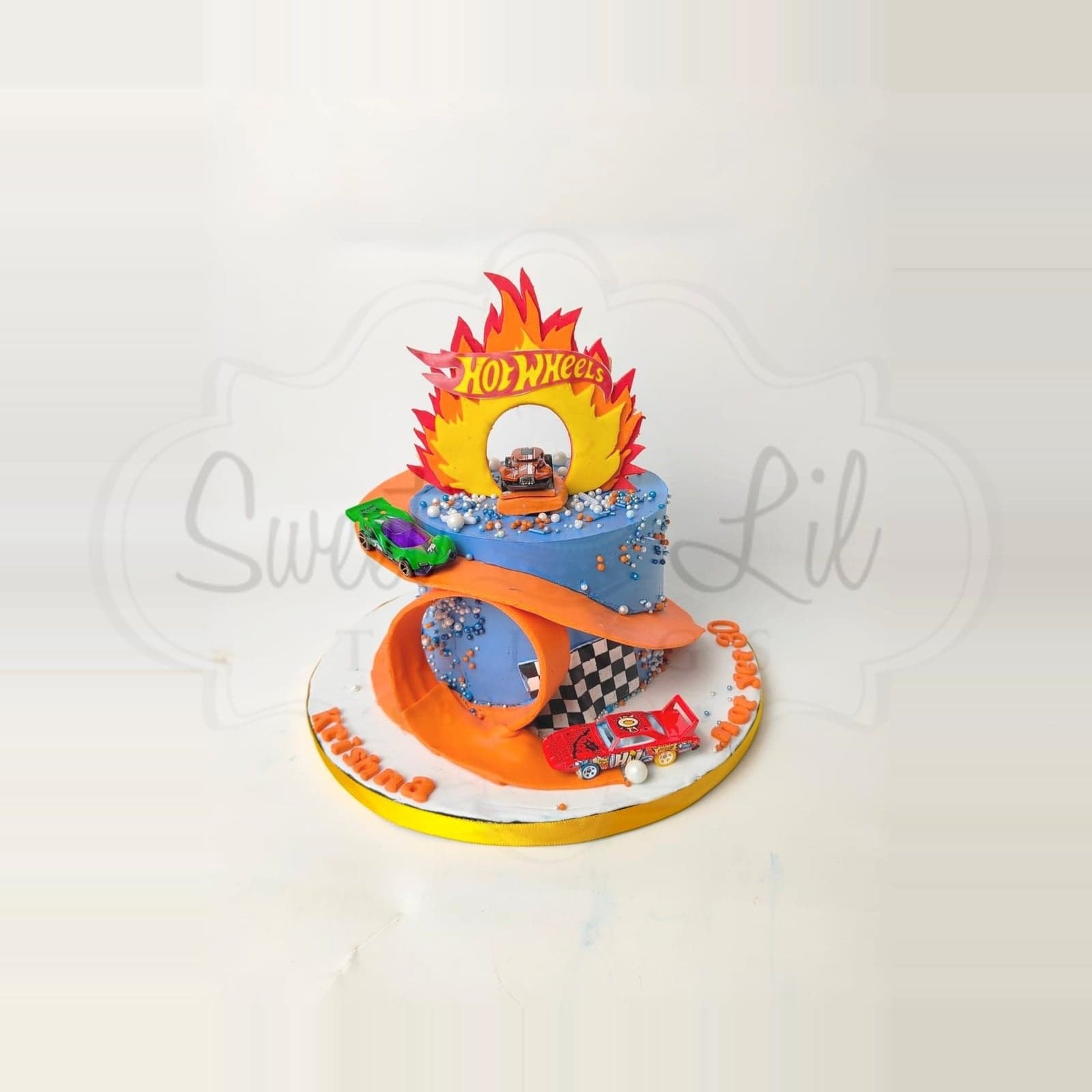 Hot Wheels theme Cake photo 2