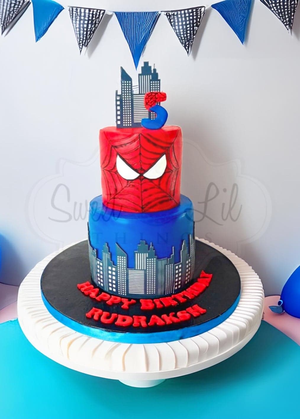 Spider Man Birthday Cake