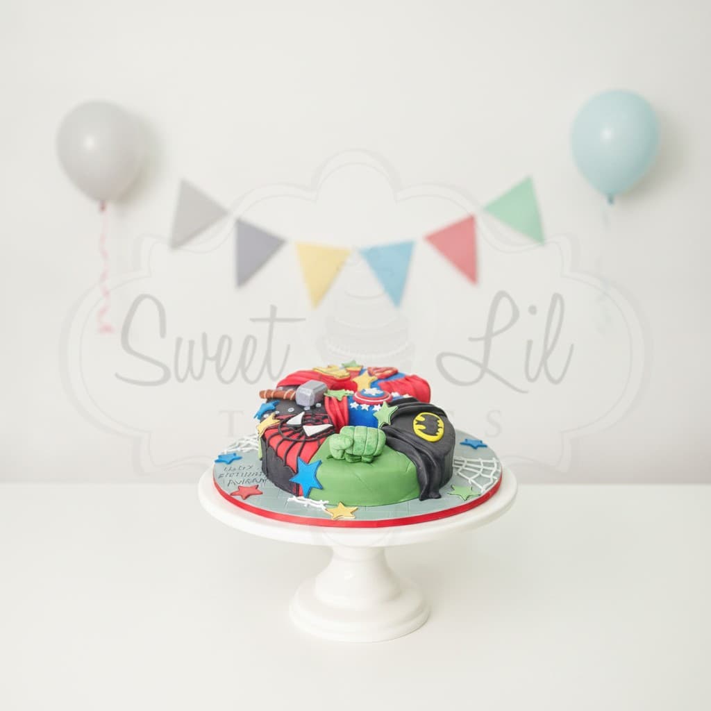 Avengers Super hero number Cake
