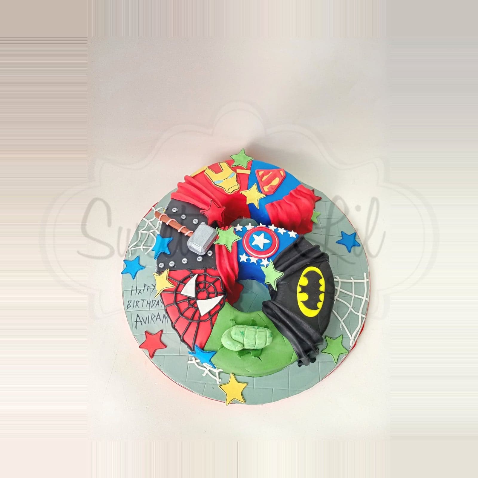 Avengers Super hero number Cake photo 2
