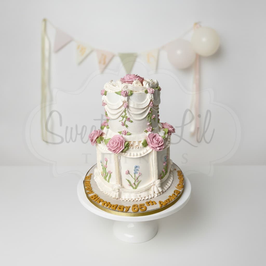 Vintage Lambeth 65th Birthday Cake