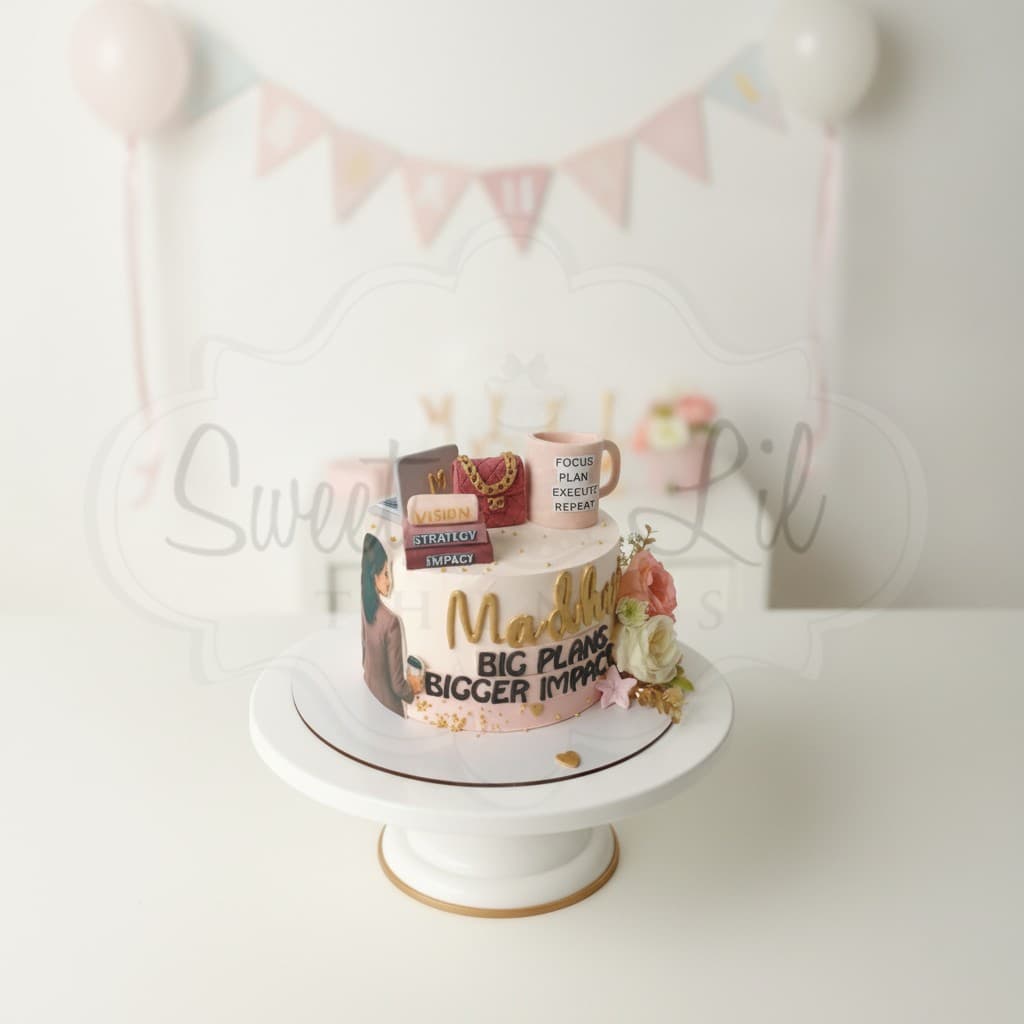 Girl boss cake