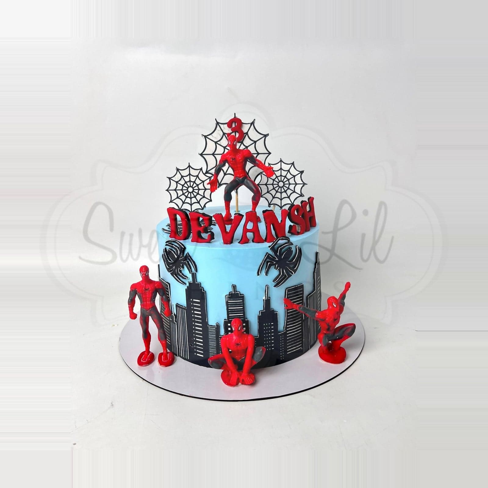 Spiderman theme Cake — Web Hero City photo 2