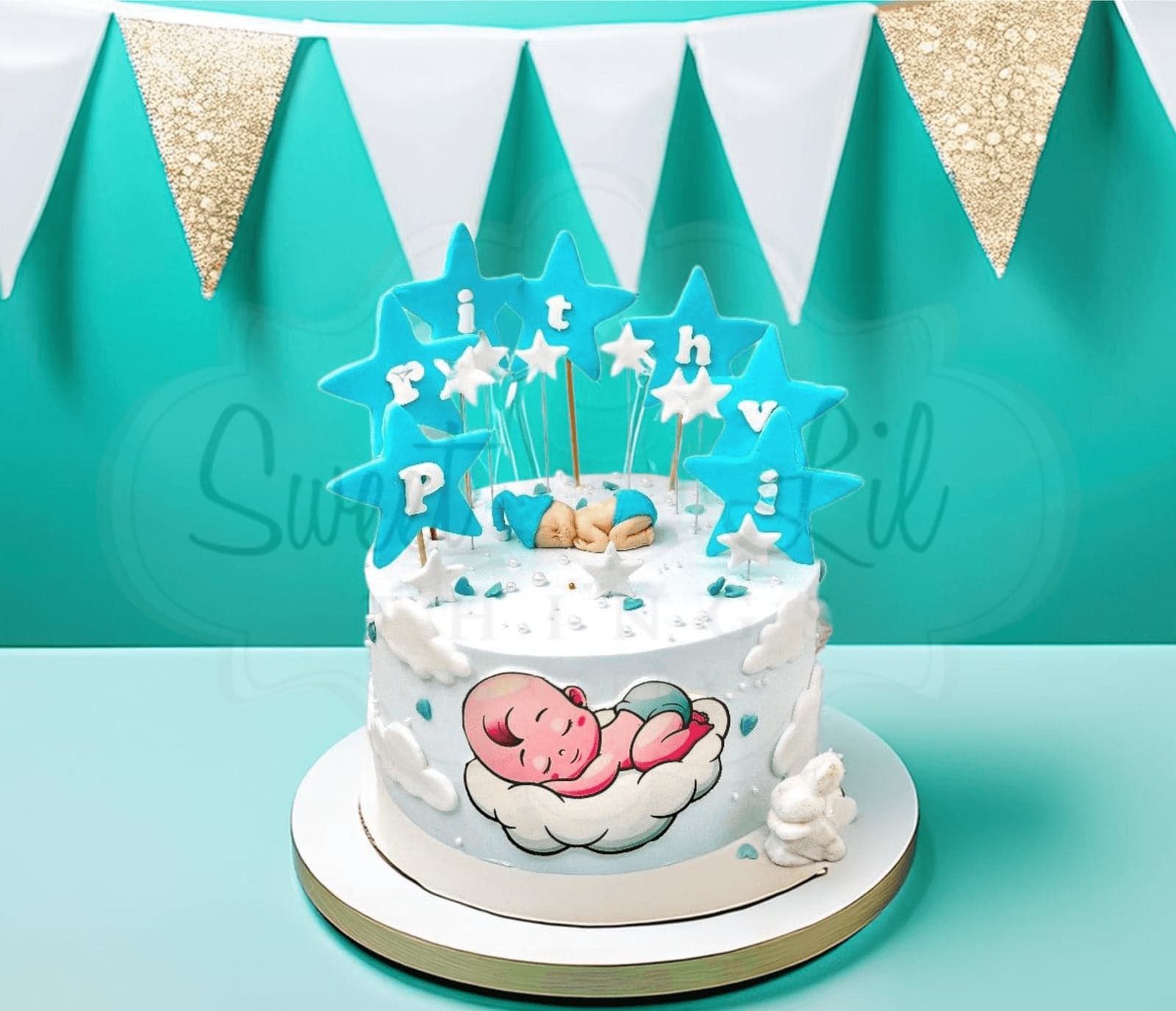 Welcome Baby Boy Cake