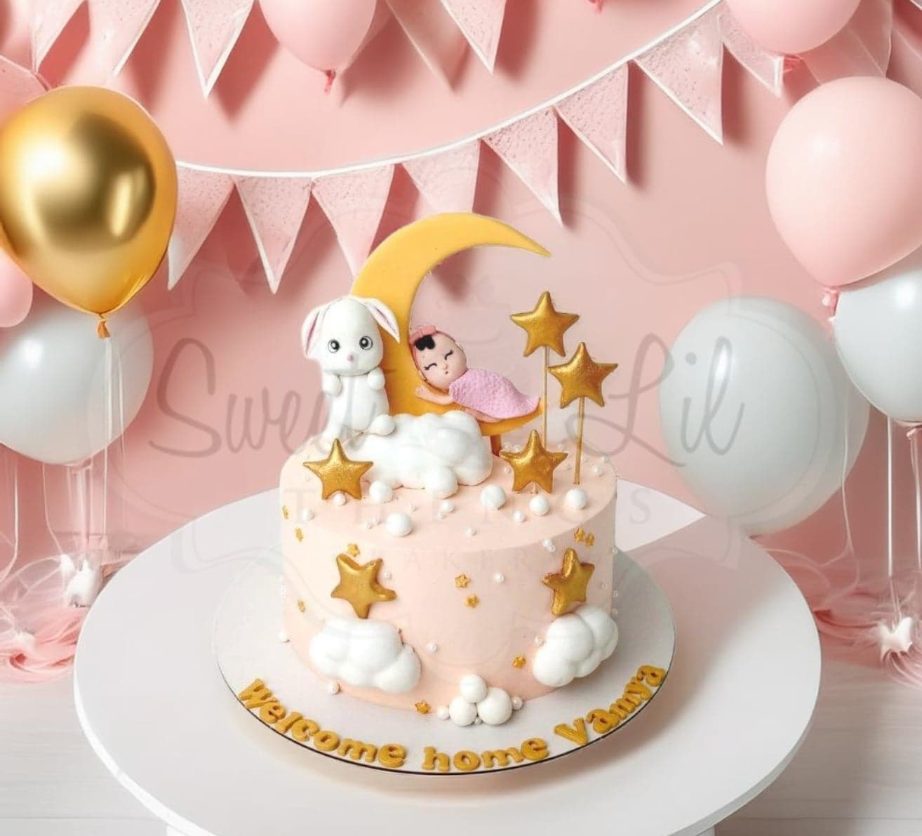 Welcome Baby Girl Cake
