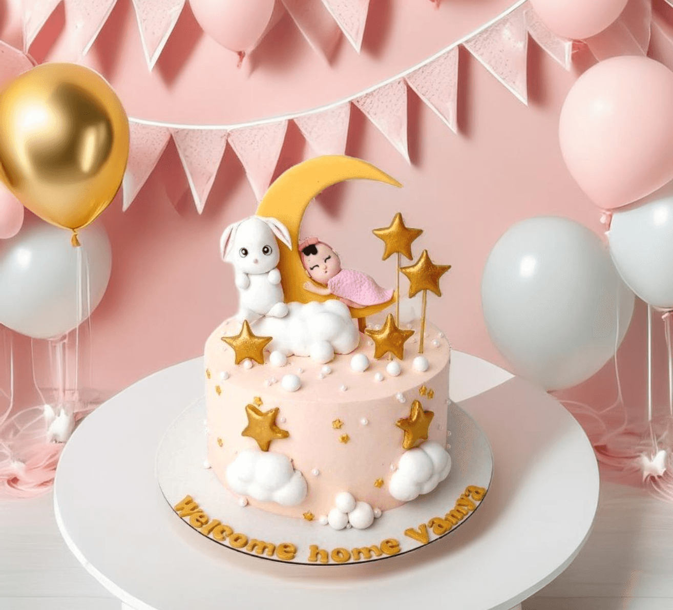 Welcome Baby Girl Cake