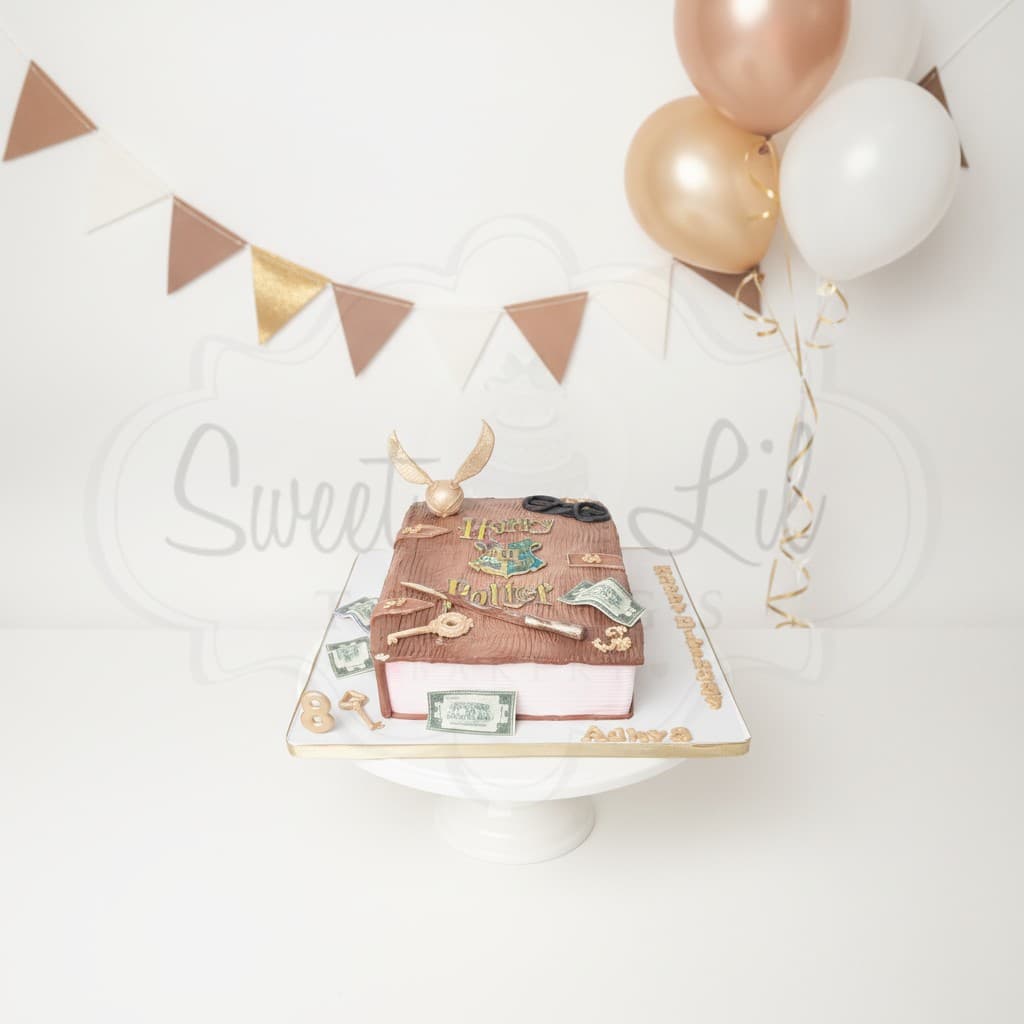 Harry Potter Theme cake — Wizard Spell Book