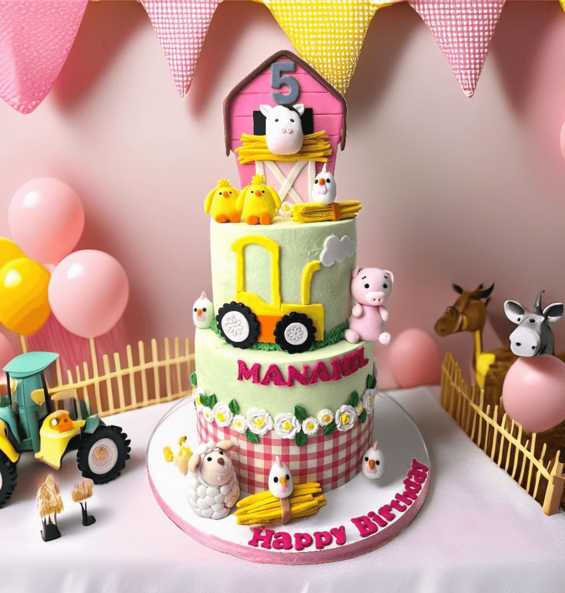 Barn Farm Themed Birthday Cake