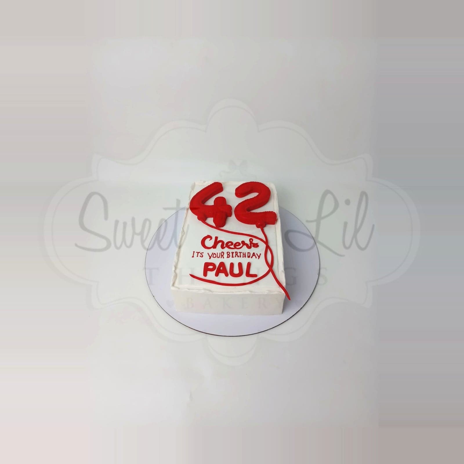 Balloon Number Birthday Cake photo 2