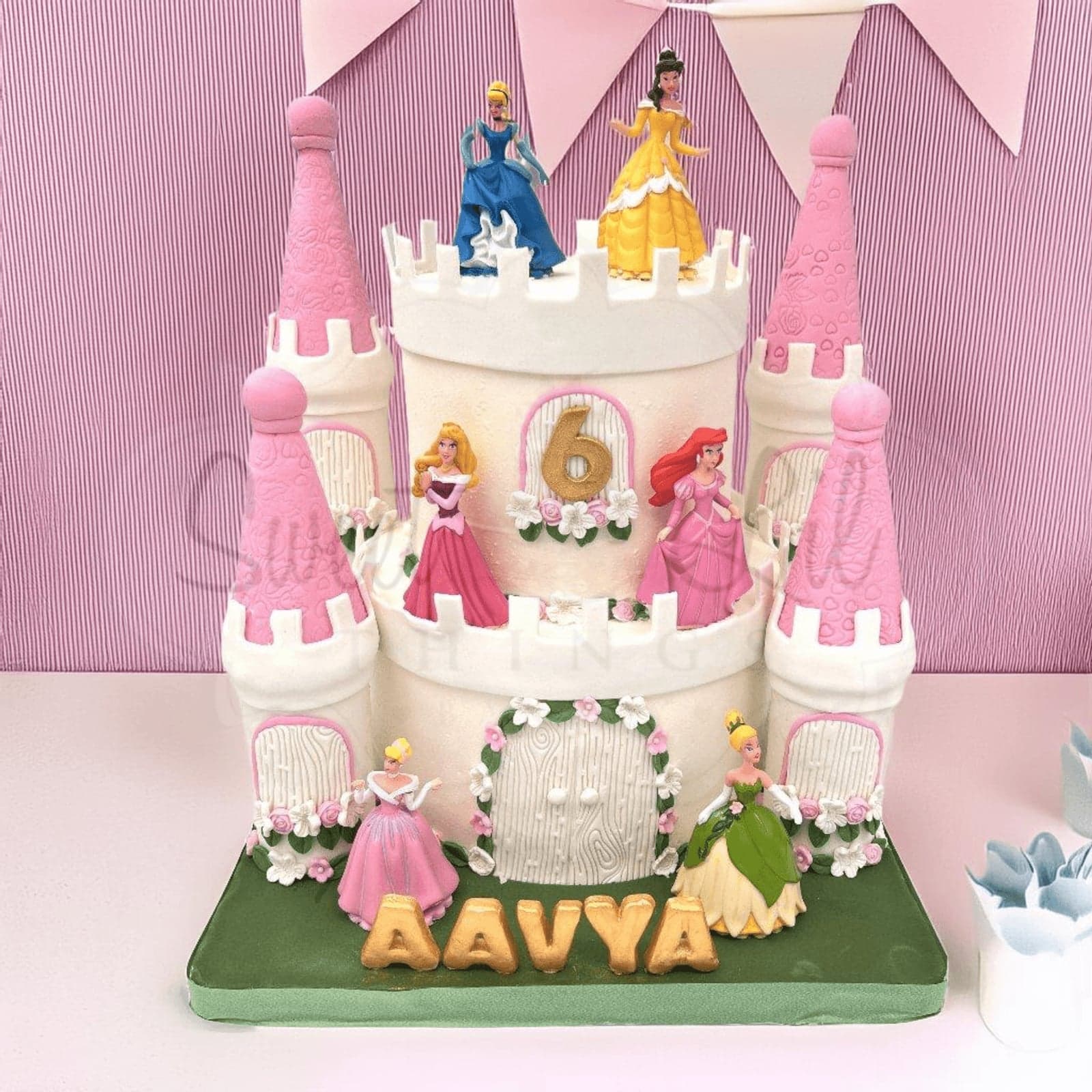 Disney Princess Castle Birthday Cakes