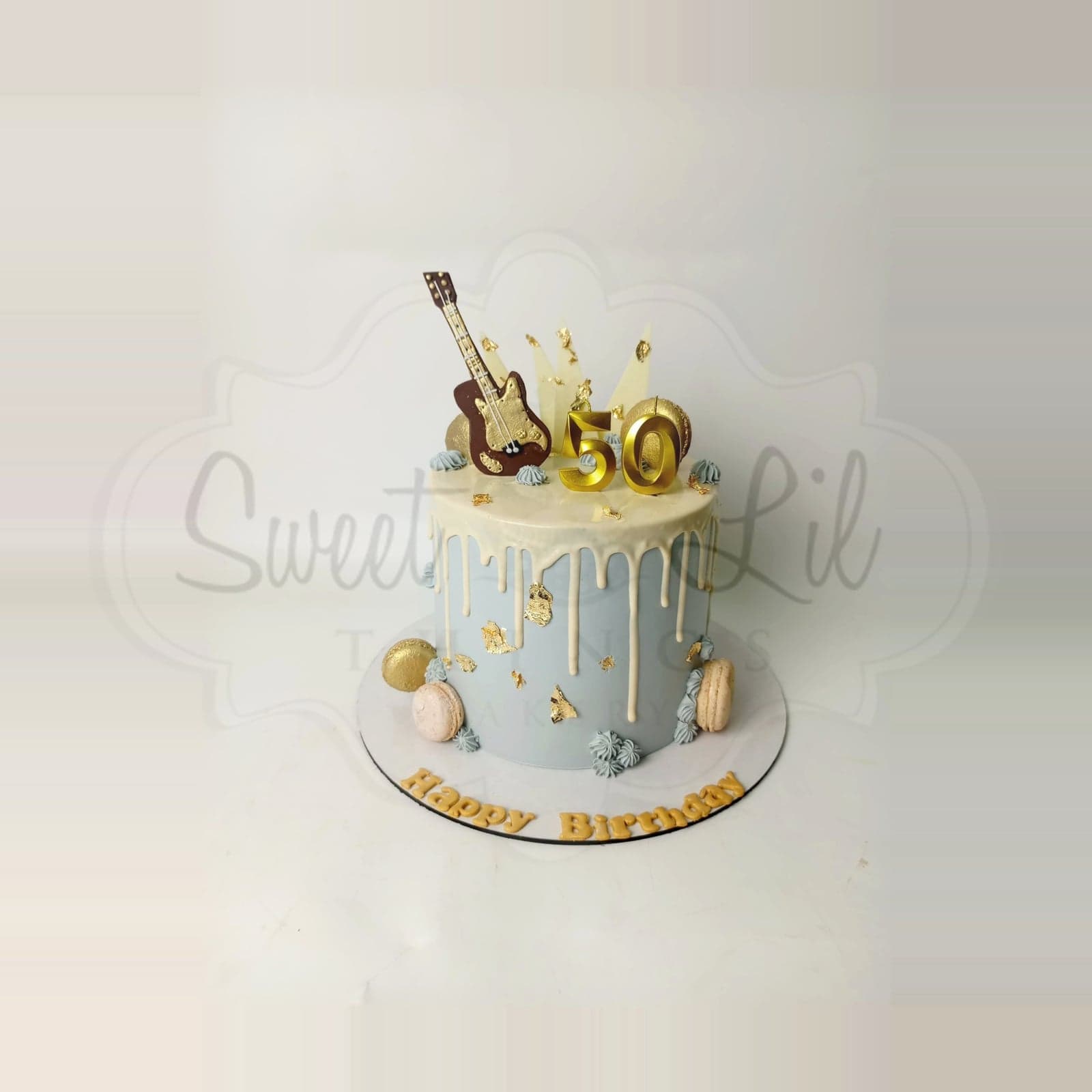Electric Guitar 50th Birthday Cake photo 2