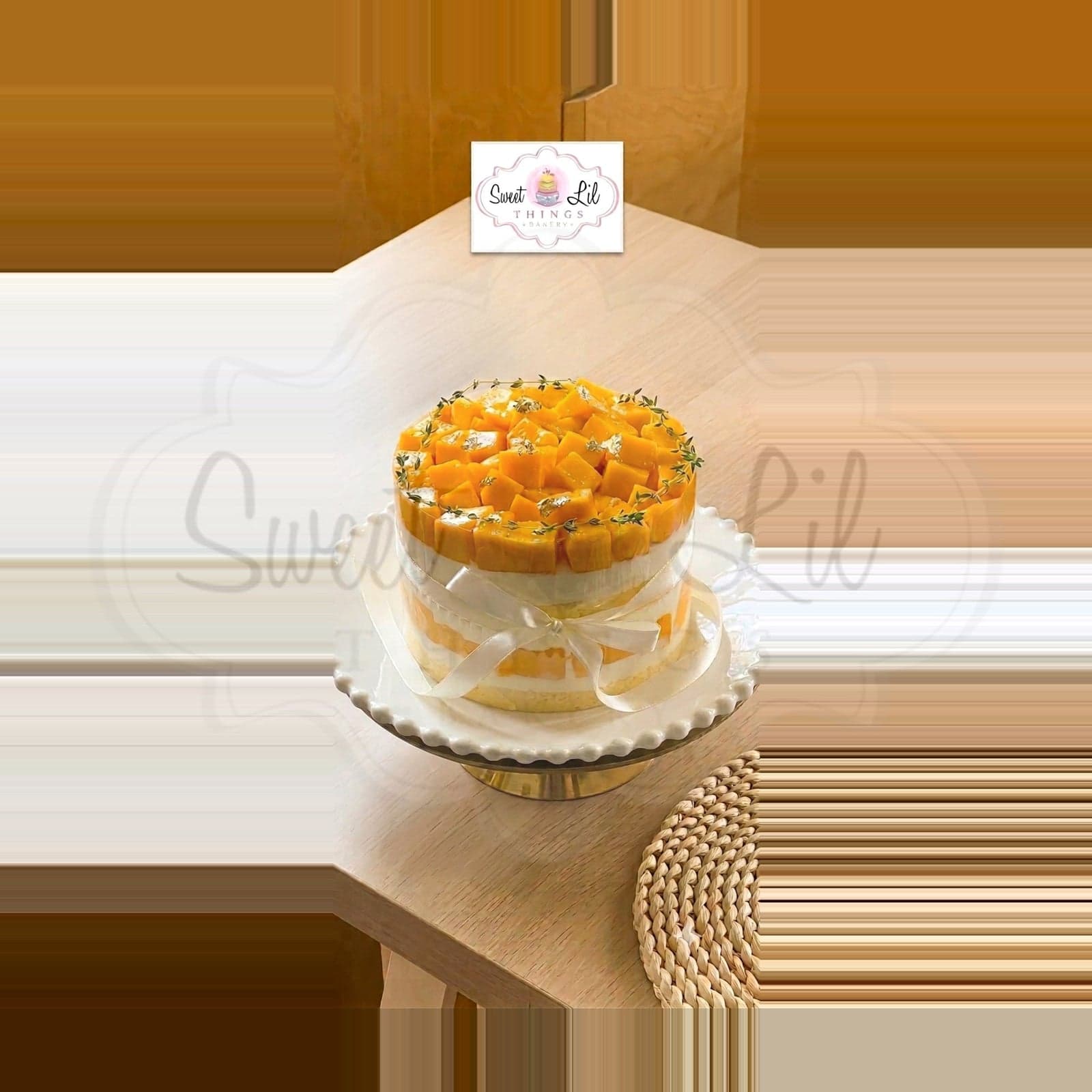 Fresh Mango custard Cake photo 2