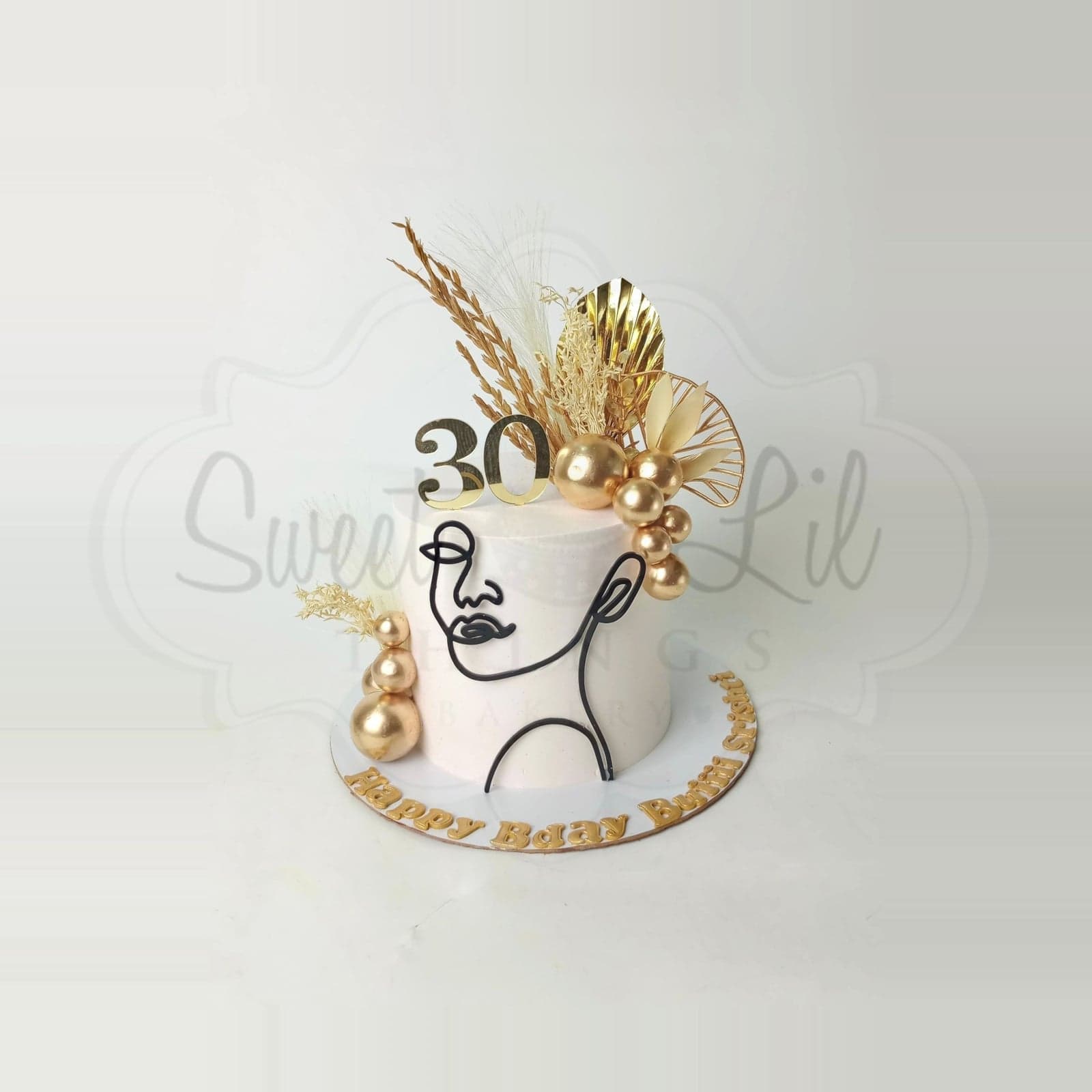 fancy Woman birthday cake photo 2