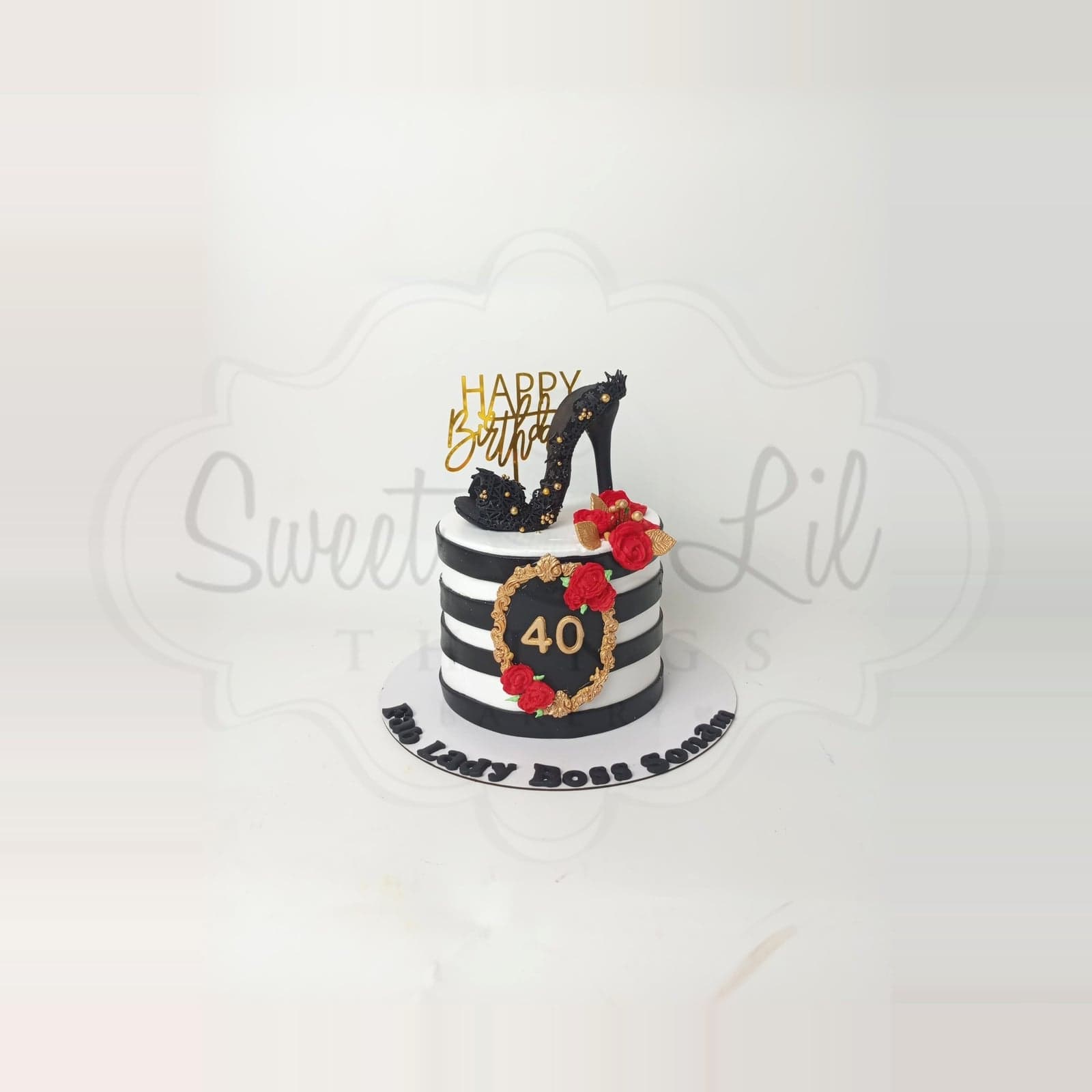 Lady Boss Stiletto Birthday Cake photo 2