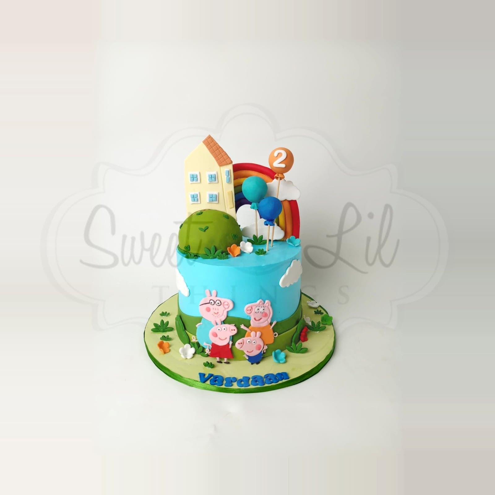 Peppa Pig Theme Cake — Little Piggy House photo 3