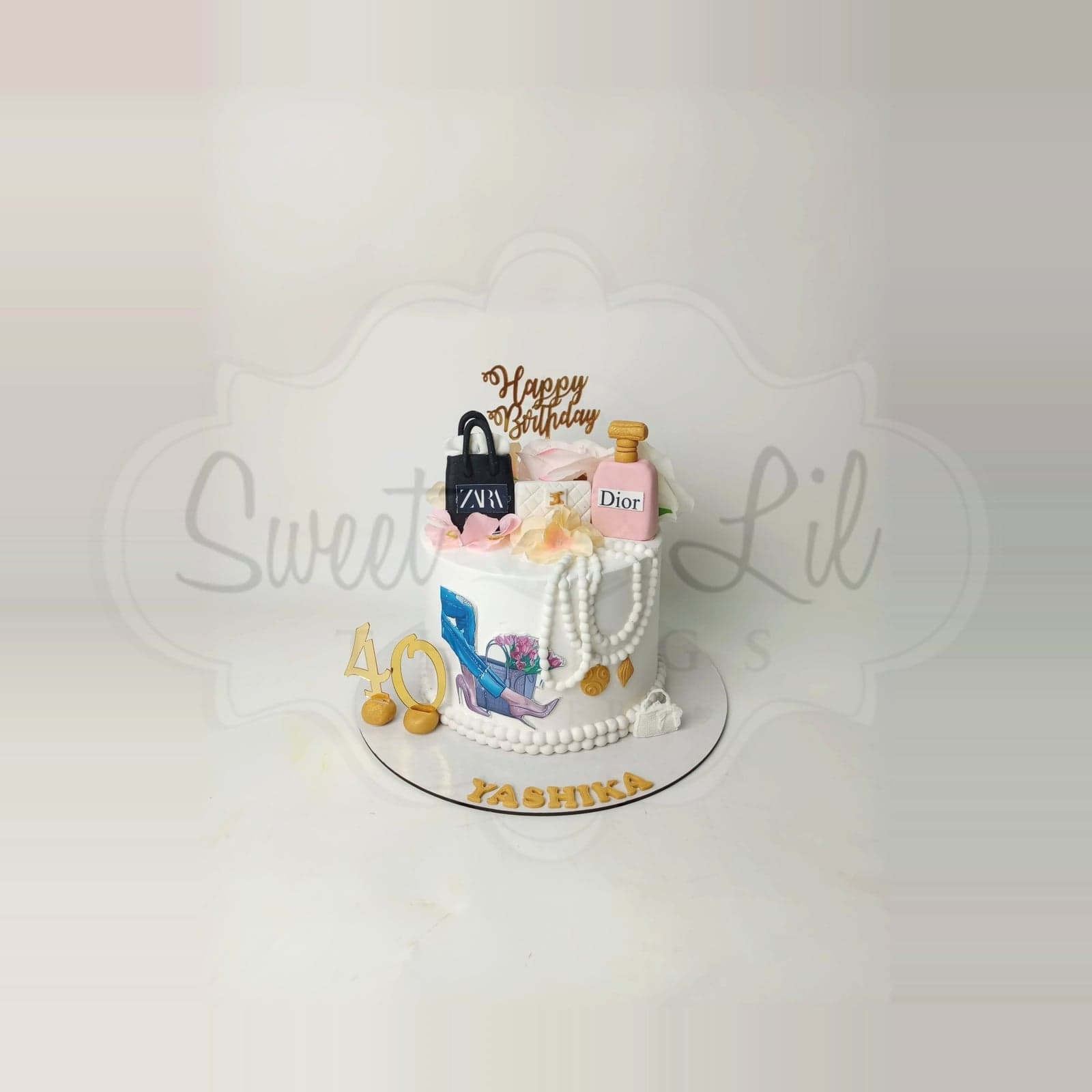 Luxury designer bag Birthday Cake — Shopping 40th photo 2