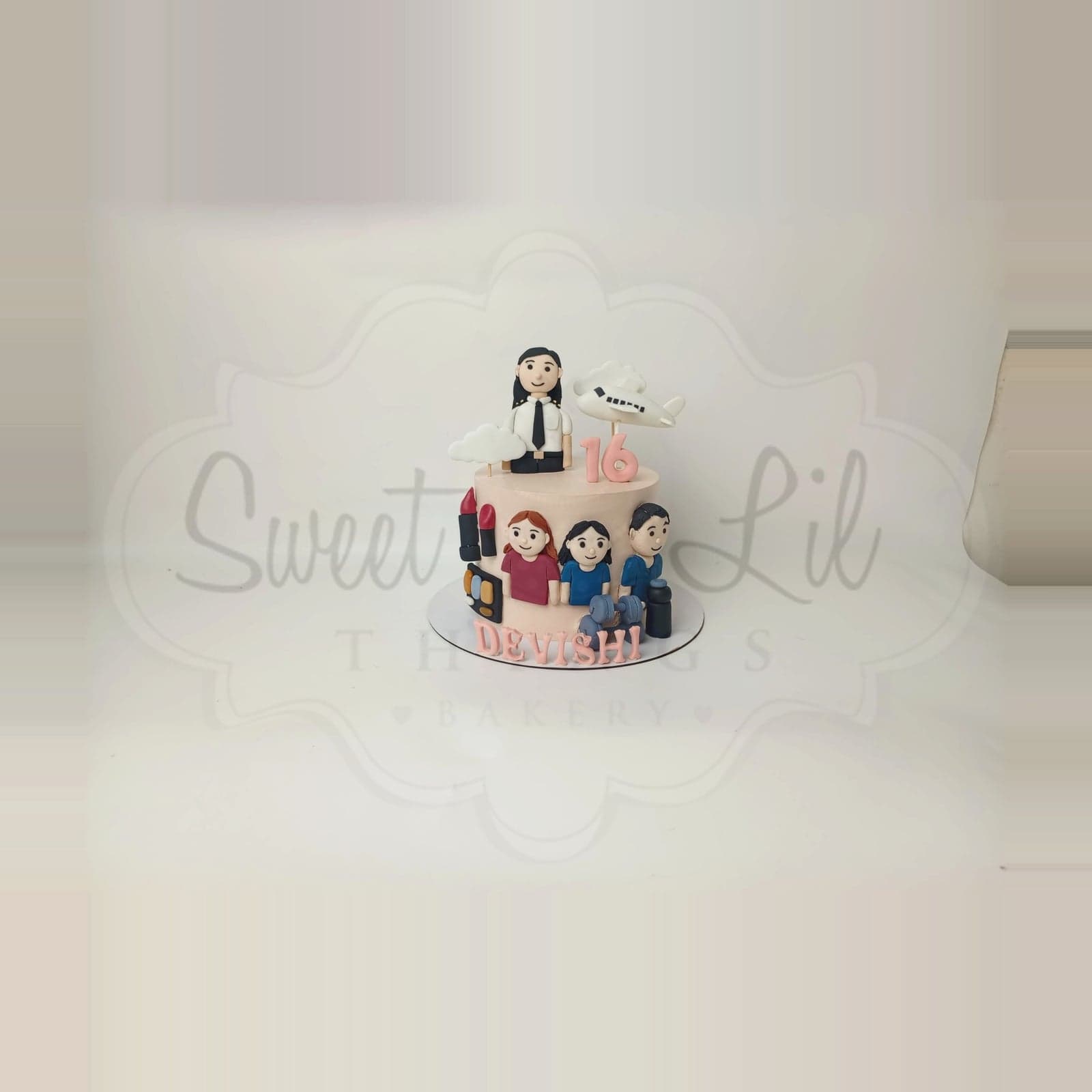 Pilot Sweet 16 Birthday Cake photo 2