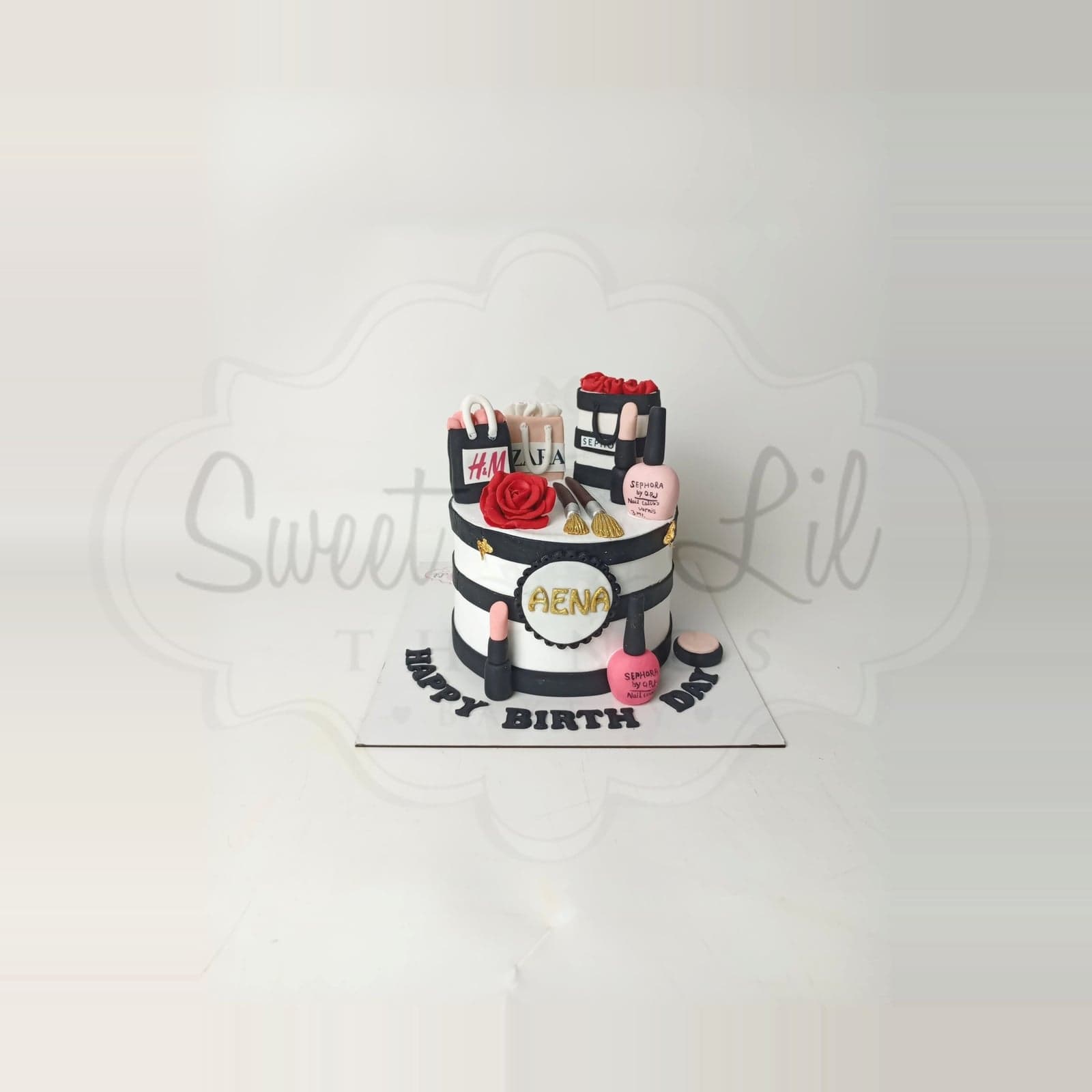 Shopping Bags Glam Birthday Cake photo 2