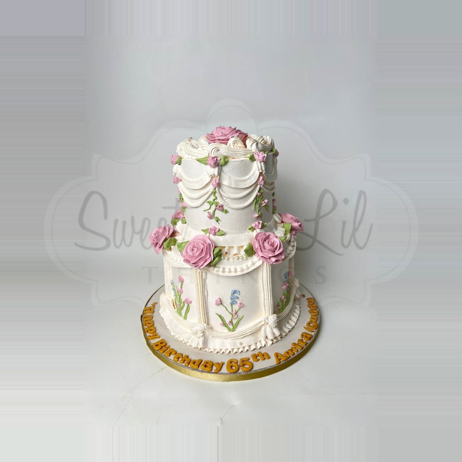 Vintage Lambeth 65th Birthday Cake photo 2