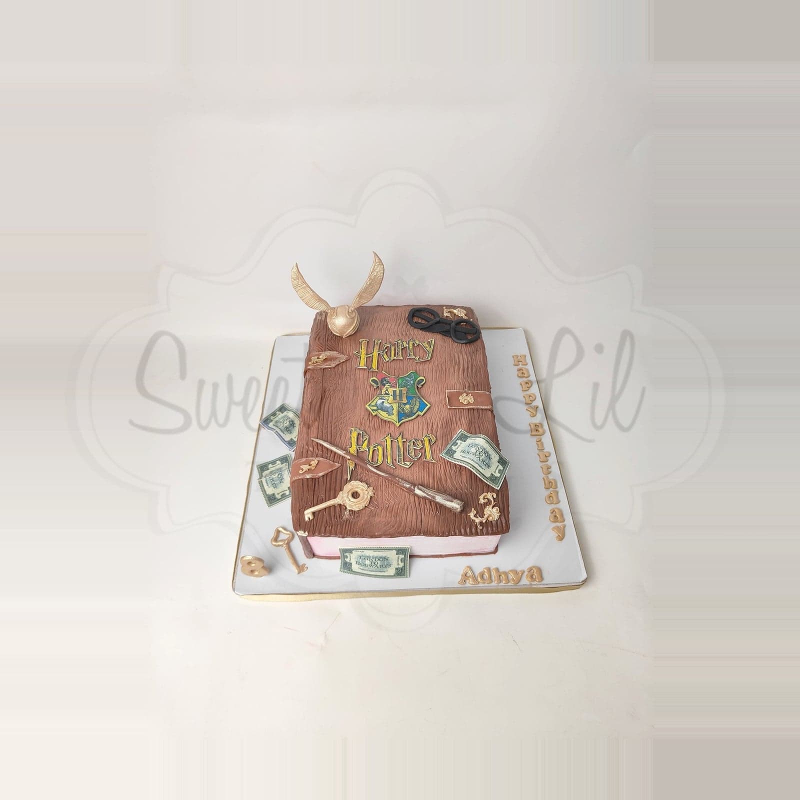 Harry Potter Theme cake — Wizard Spell Book photo 2